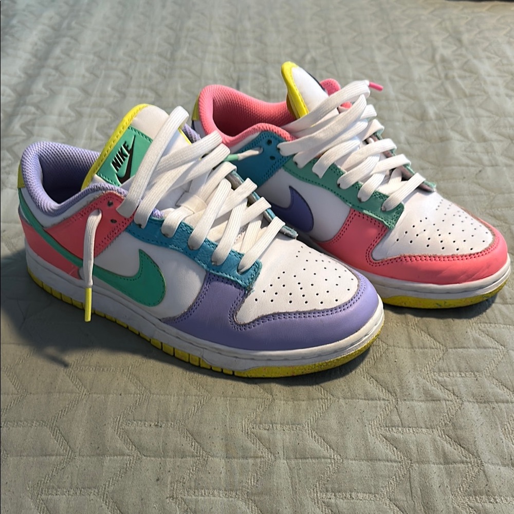 Nike Dunk Pink and Purple Sneakers Low-Top Classic